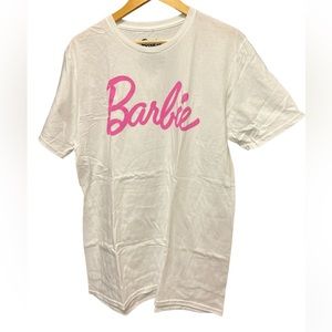 Barbie Print Tee Shirt White Large NEW